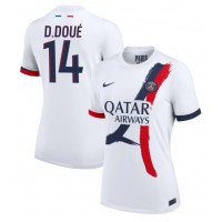 Maglia Calcio Paris Saint-Germain Desire Doue #14 Seconda Divisa Donna 2024-25 Manica Corta